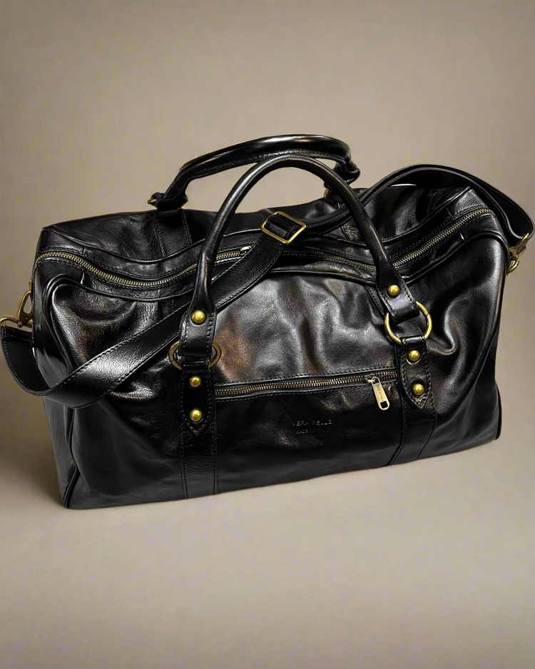 THE BAG SKÓRZANA TORBA CZARNA