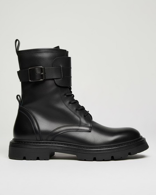HUNDRED Combat Boots Czarne M628-05