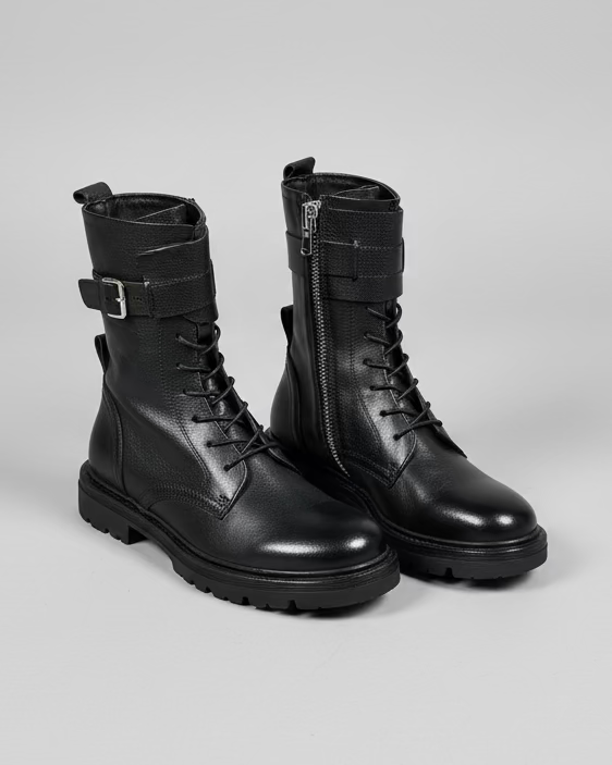 HUNDRED Combat Boots Czarne M628-05 HUNDRED
