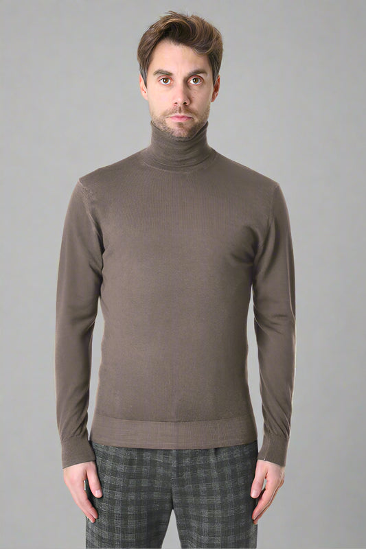 WEŁNIANY SWETER REGULAR FIT FANGO QDOLAC 100% MERINO