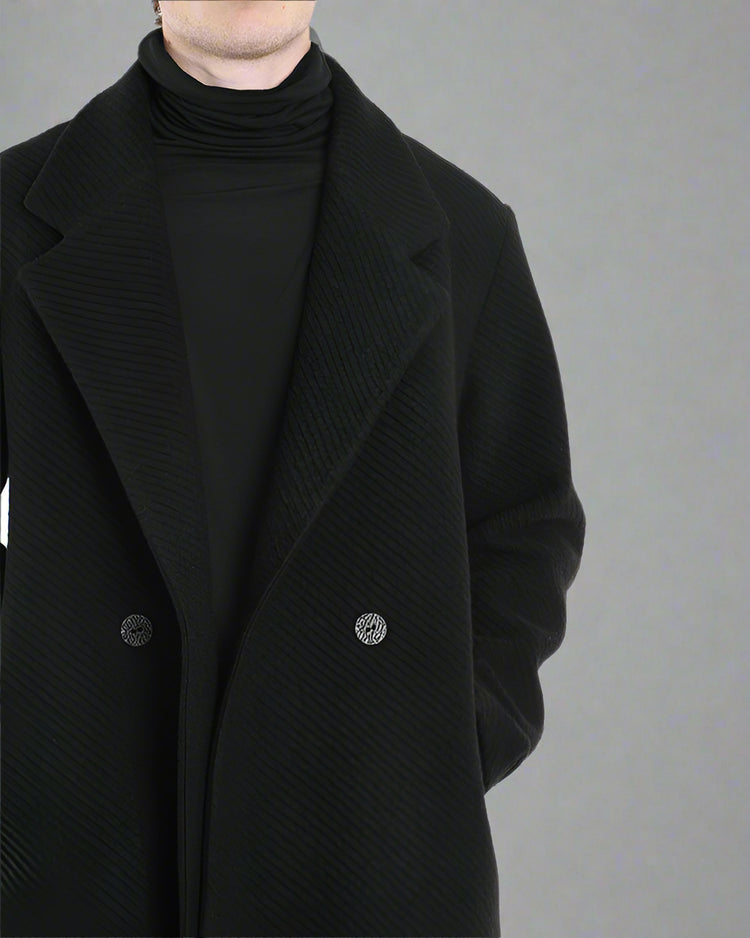 LH Płaszcz Czarny LM1113