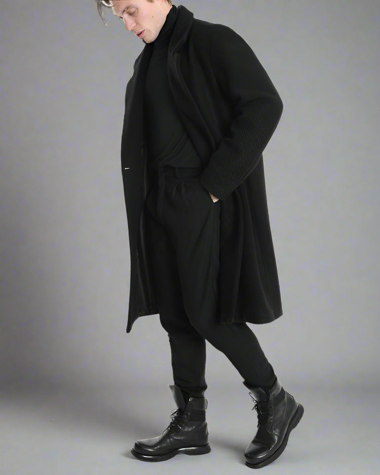 LH Płaszcz Czarny LM1113