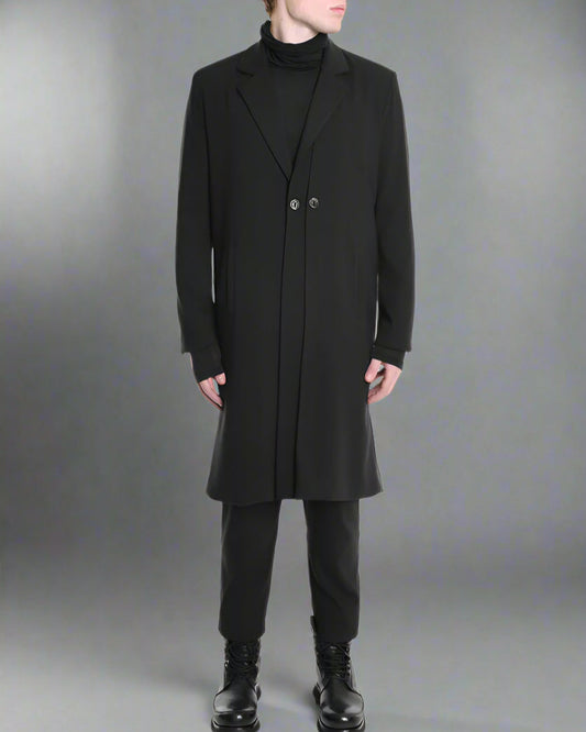 LH Długa Marynarka Czarna LM1139