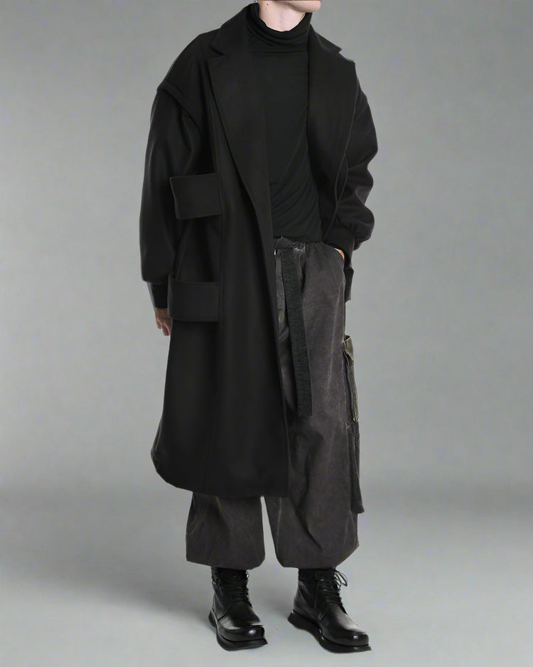 LH Płaszcz Czarny LM1114