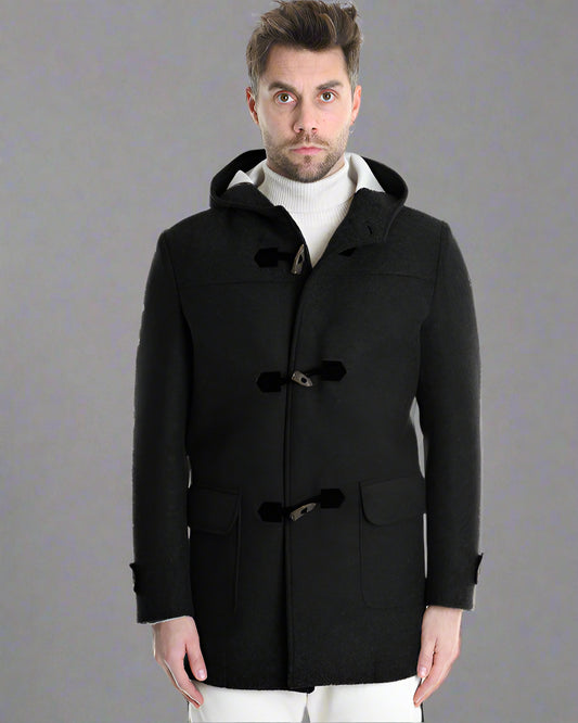 XM Płaszcz Czarny Burdysówka PCMAOS