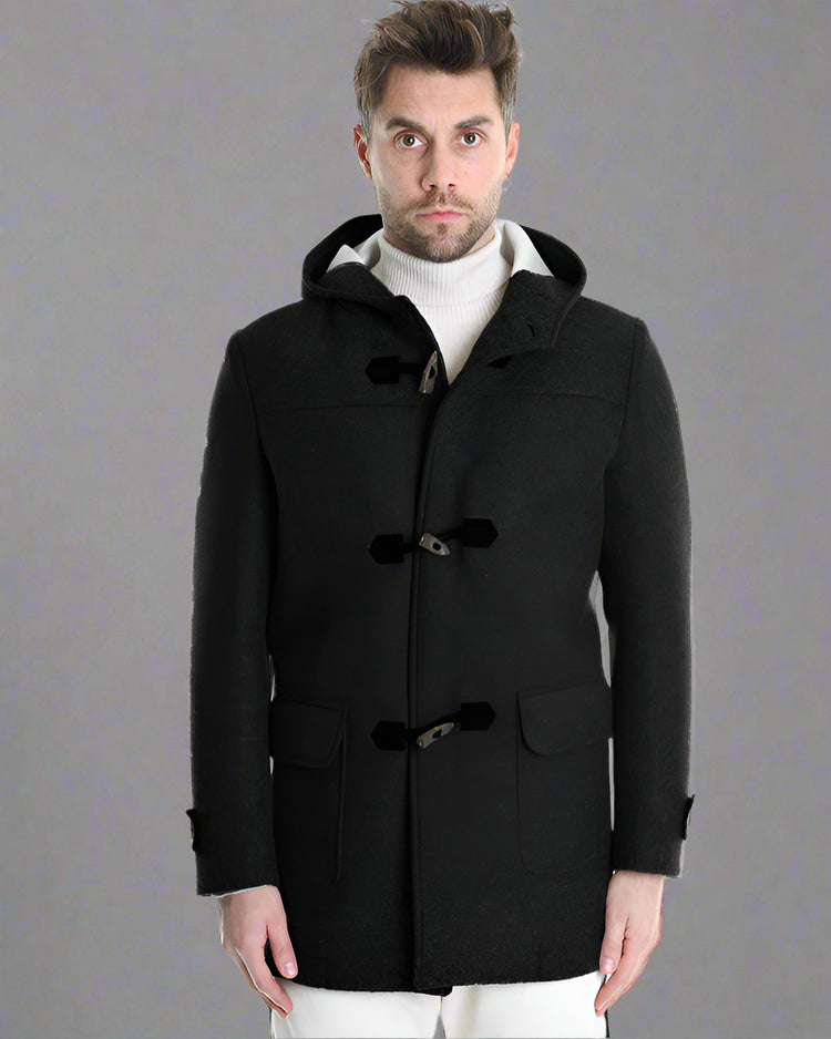 XM Płaszcz Czarny Burdysówka PCMAOS