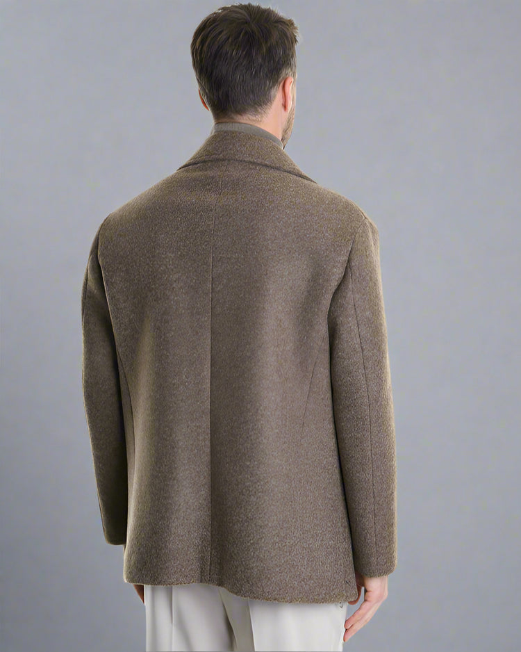 XM Płaszcz Beżowy Dwurzędowy PCPSTA