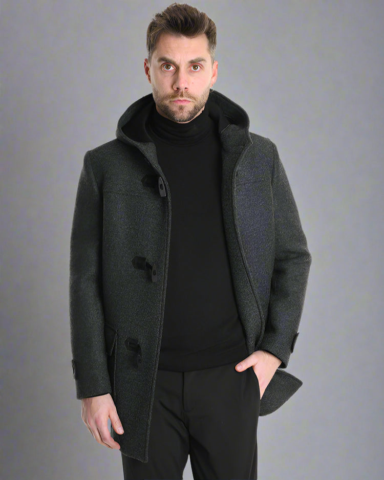 XM Płaszcz Antracytowy Burdysówka PCMAOS