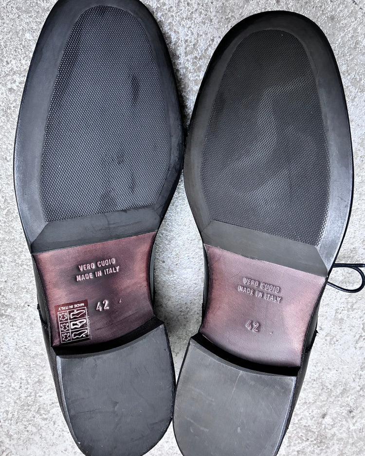 HUNDRED Buty Derby Vacchetta Czarne M868-755-03 HUNDRED