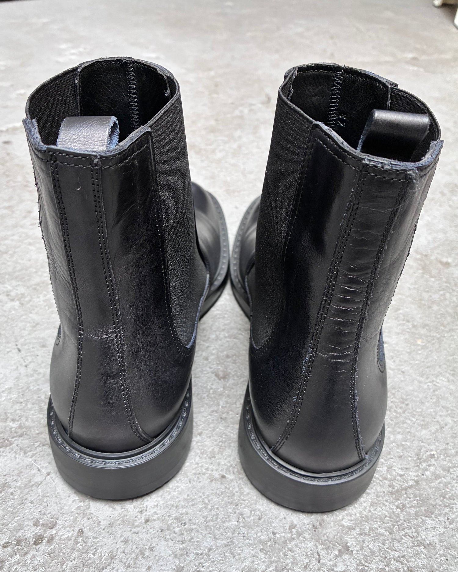 HUNDRED Chelsea Boots Vitello Czarne M632-06 HUNDRED