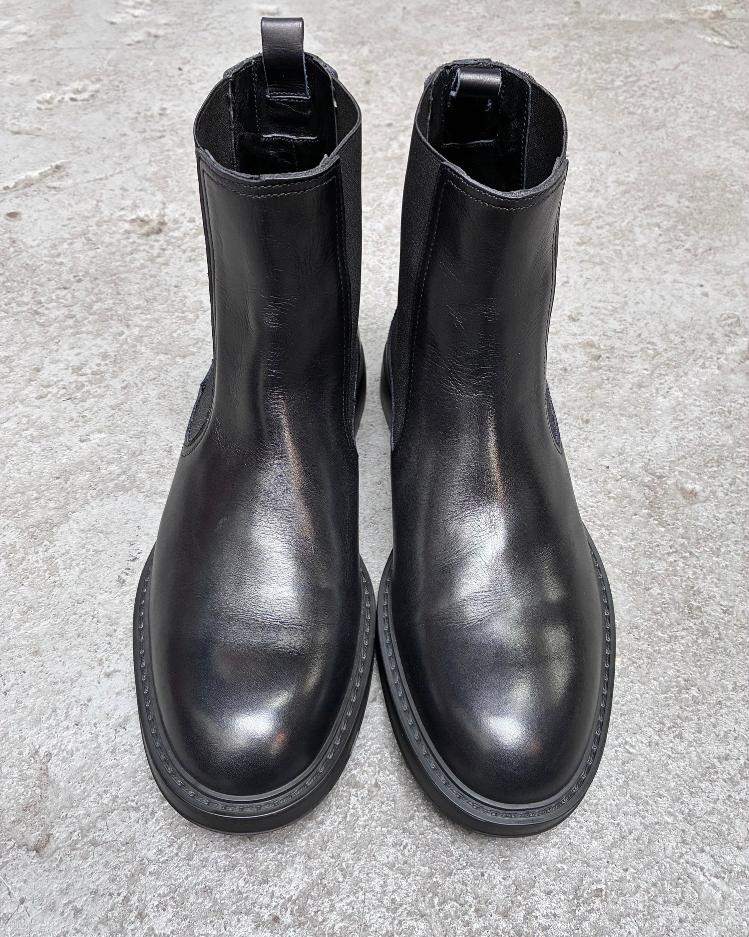 HUNDRED Chelsea Boots Vitello Czarne M632-06 HUNDRED