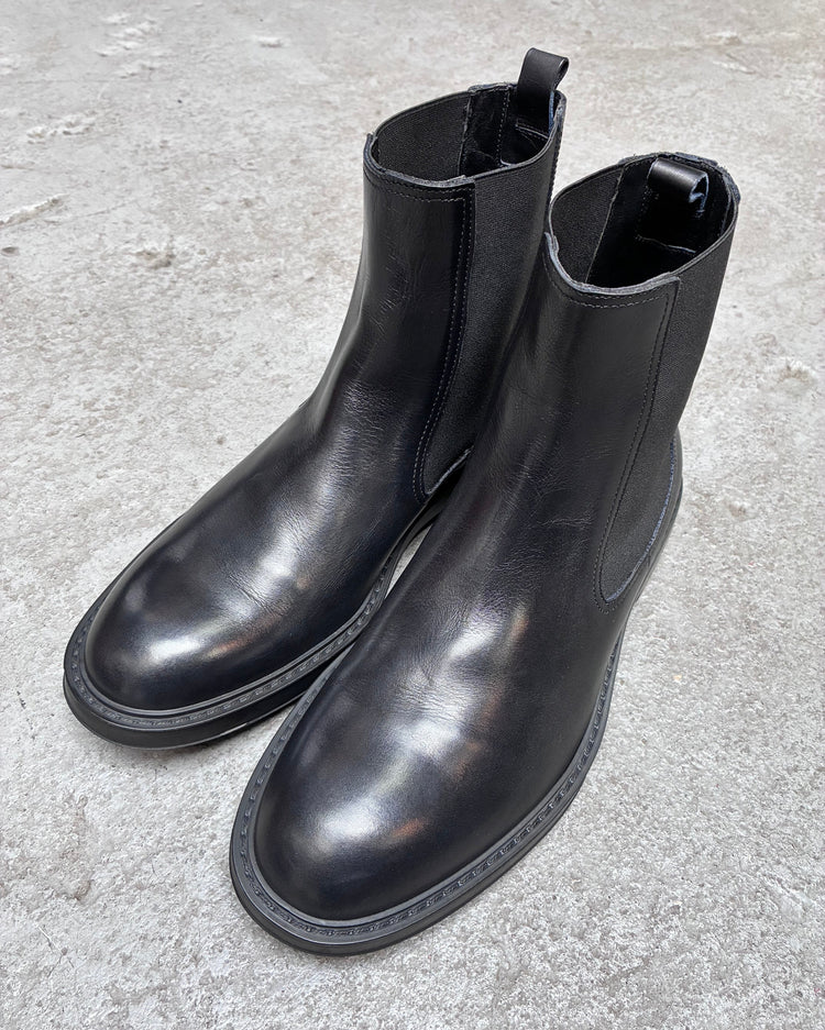 HUNDRED Chelsea Boots Vitello Czarne M632-06 HUNDRED