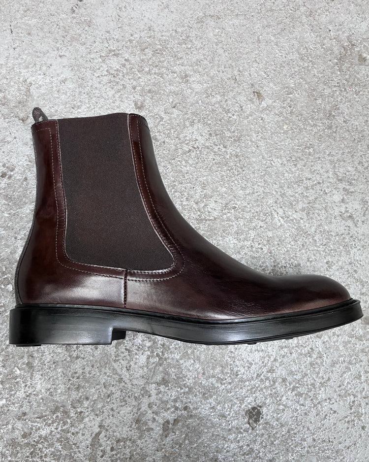 HUNDRED Chelsea Boots Vitello Brązowe M632-06 HUNDRED