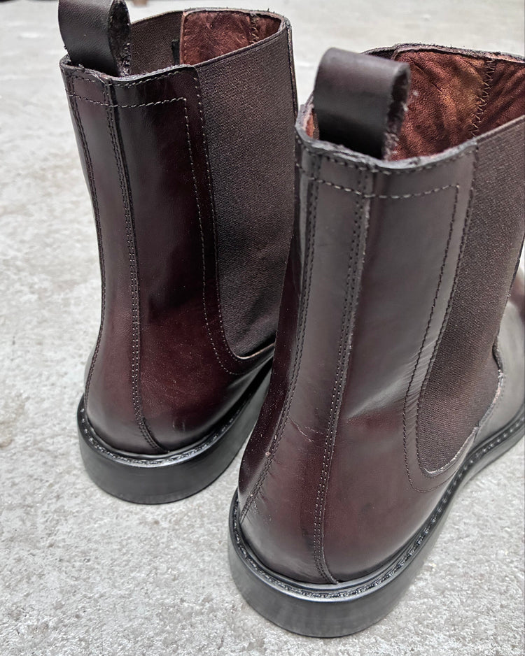 HUNDRED Chelsea Boots Vitello Brązowe M632-06 HUNDRED