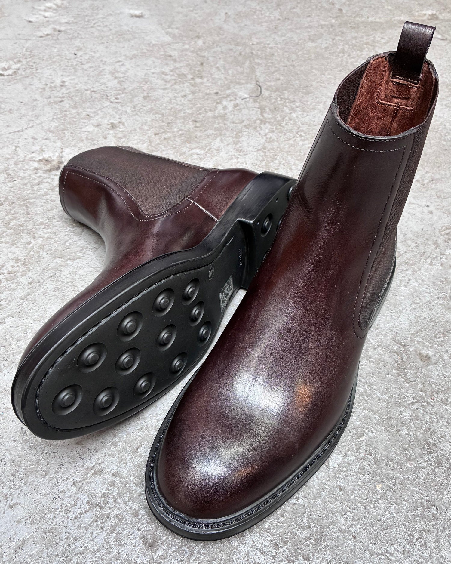 HUNDRED Chelsea Boots Vitello Brązowe M632-06 HUNDRED