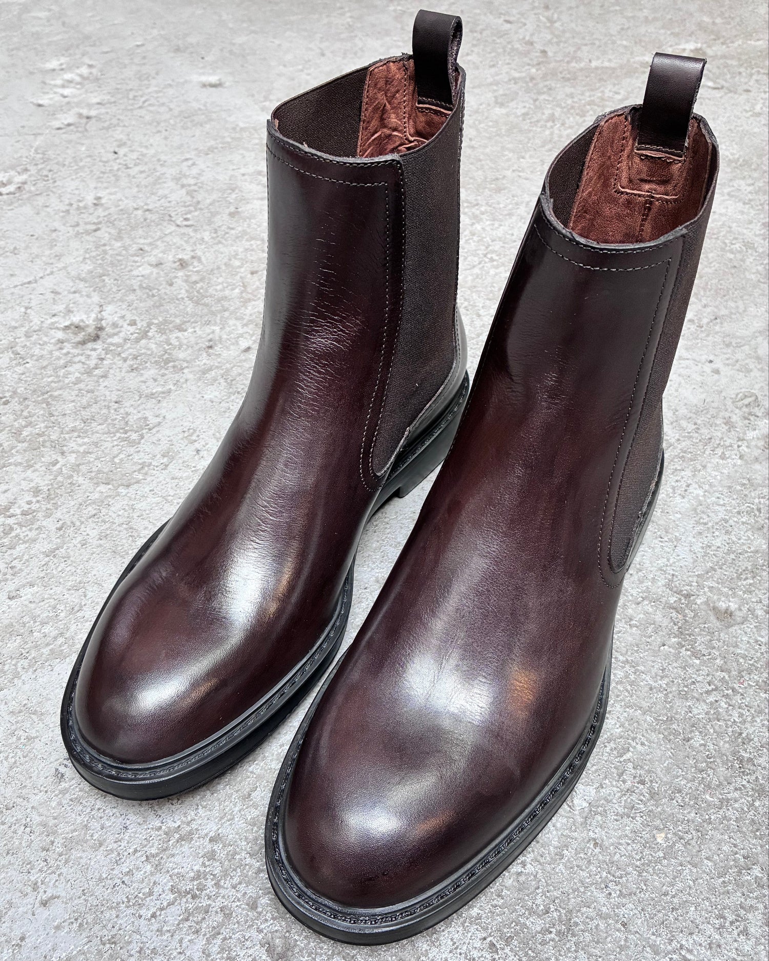 HUNDRED Chelsea Boots Vitello Brązowe M632-06 HUNDRED