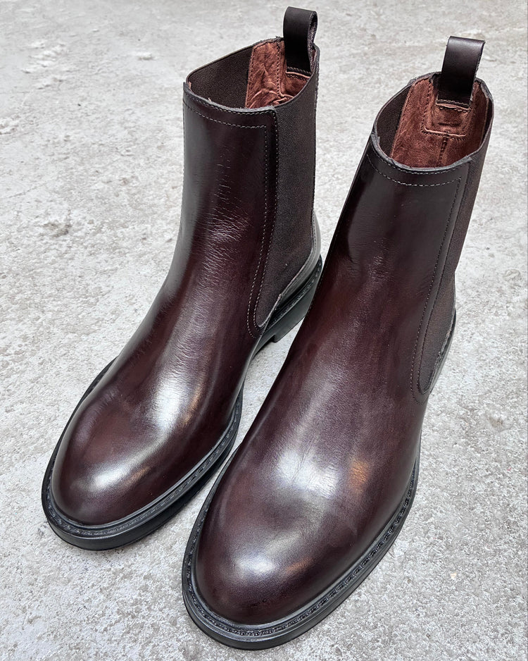 HUNDRED Chelsea Boots Vitello Brązowe M632-06 HUNDRED